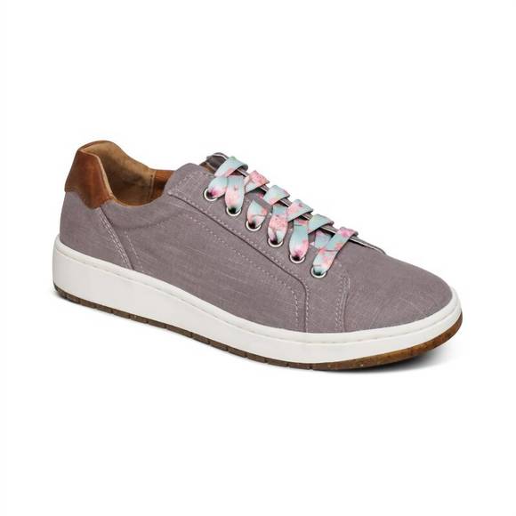 Aetrex | Shoes | New Aetrex Womens Renee Arch Support Sneakers In Gray ...